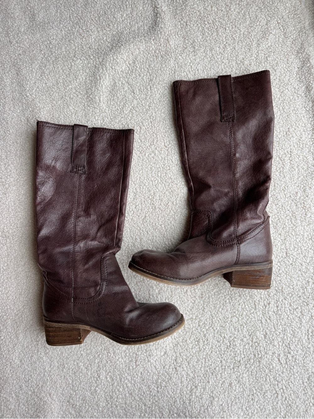 Steve Madden Chocolate Brown Mid Calf Boots